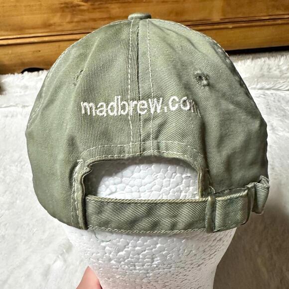 Toppers Mad Anthony Brewing Co. Green Strapback Hat Unisex Adjustable Cap OS - Picture 6 of 9